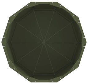 vidaXL Γλάστρα Ελιά Πράσινη 60 x 60 x 50 εκ Ατσάλι