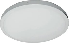 Led panel λευκό στρογγυλό επίτοιχο 50W 3000k θερμό φως δέσμης 120° 230V 4000lm 30000h