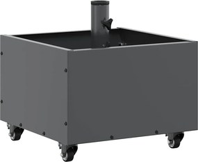 vidaXL Βάση ομπρέλας Ανθρακί 45 x 45 x 45 cm Ατσάλι