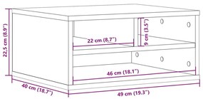 ΒΑΣΗ ΕΚΤΥΠΩΤΗ ΓΚΡΙ SONOMA 49X40X22,5 ΕΚ. ΑΠΟ ΕΠΕΞΕΡΓΑΣΜΕΝΟ ΞΥΛΟ 840595