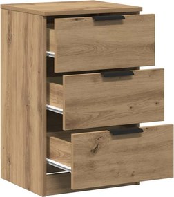 vidaXL Κομοδίνα 2 τεμ.Αρτισιανή Δρυς 40x36x65 εκ. Επεξ. Ξύλο