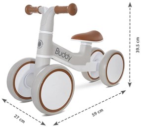 Ποδήλατο Ισορροπίας Ride on Bike BUDDY 10410100001 Beige Lorelli