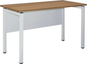 UNIT Γραφείο Μέταλλο Βαφή Άσπρο, Melamine Απόχρωση Sonoma   1τμχ