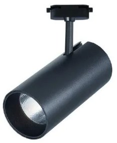 Σποτ Φωτιστικό Μονοφασικής Ράγας 20W IP20 6x11cm 3CCT Inlight-T1-05500-Black-Μαύρο T1-05500-Black