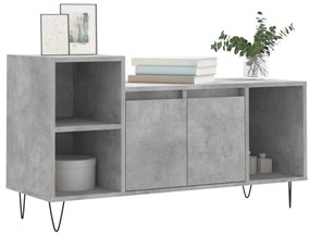 vidaXL Έπιπλο Τηλεόρασης Γκρι Σκυρ. 100x35x55 εκ. Επεξ. Ξύλο