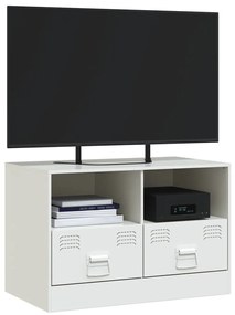 vidaXL Έπιπλο Τηλεόρασης Λευκό 67x39x44 εκ. από Χάλυβα