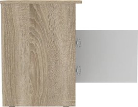 Κομοδίνο Galdi pakoworld σε sonoma-λευκή απόχρωση 40x45x60εκ