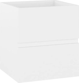 vidaXL Ντουλάπι Μπάνιου με Νιπτήρα Λευκό από Μοριοσανίδα