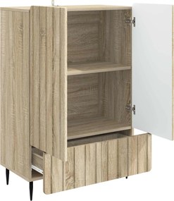 vidaXL Πλαϊνό γραφείο Sonoma Δρυς 66 x 34,5 x 97 εκ.