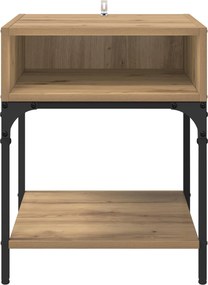 vidaXL Κομοδίνο Artisan Oak 40 x 40 x 50 cm Επεξεργασμένο Ξύλο