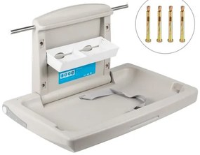VEVOR Horizontal Baby Changing Table Wall-mounted Baby Diaper Changing Station Vertical Fold Down Baby Changing Table