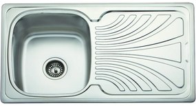 Eco Sink Νεροχύτης Ένθετος Ανοξείδωτος Μ86xΠ50cm Inox