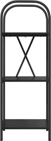 vidaXL Ράφι Βιβλίων Μαύρη Οξυά 40 x 30 x 109 εκ Επεξεργασμένο ξύλο