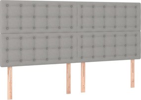 vidaXL Κρεβάτι Boxspring με Στρώμα Αν. Πράσινο 160x200εκ Υφασμάτινο