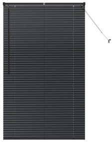 vidaXL Ρολό Παραθύρου με κουρτίνες Άλλο Μαύρο 105 x 175 cm Αλουμίνιο