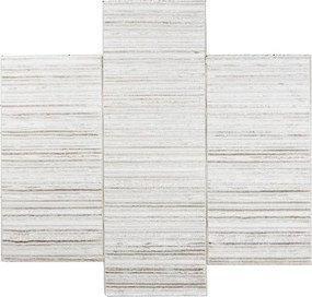Χαλιά Κρεβατοκάμαρας (Σετ 3τμχ) Polcarpet Monaco Moma NP 461 Cream