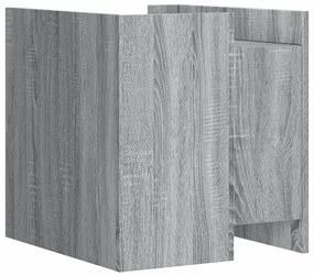 vidaXL Κομοδίνο Sonoma Γκρι 45x50x50 εκ. από Επεξεργασμένο Ξύλο