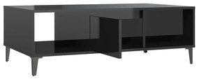vidaXL Τραπεζάκι Σαλονιού Γυαλιστερό Λευκό 103,5x60x35 εκ. Επεξ. Ξύλο