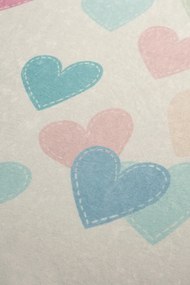 Παιδικό Χαλί (100 x 160) Hearts Multicolor