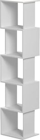 Βιβλιοθήκη Cubik pakoworld λευκό 35x30x161εκ