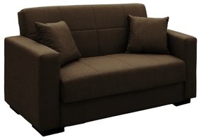 Καναπές-κρεβάτι με αποθηκευτικό χώρο διθέσιος Vox καφέ ύφασμα 155x85x80εκ Υλικό: FABRIC - PLASTIC LEGS - METAL FRAME 328-000015