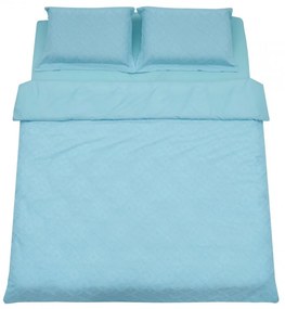 Heinner HR-4KSBED-TFBLUE Σετ Παπλωματοθήκη + Σεντόνι + 2 Μαξιλαροθήκες King Size 200x220εκ. Μπλε