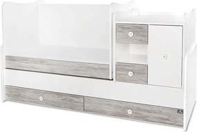 BED MINI MAXI 190/72 COLOUR WHITE/ARTWOOD NEW