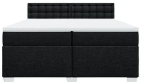 Κρεβάτι Boxspring με Στρώμα Μαύρο 200x200 εκ. Υφασμάτινο 3286011