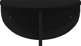 vidaXL Ράφι Τοίχου 2 pcs Μαύρο 38 x 19 x 19 εκ Επεξεργασμένο ξύλο