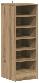 vidaXL Ντουλάπι παπουτσιών Artisan Oak 32x35x92 cm Κατασκευασμένο ξύλο
