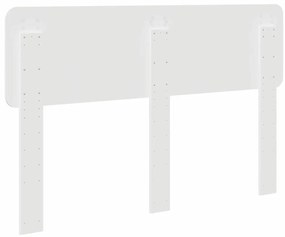 vidaXL Κεφαλάρι με κεφαλάρι Λευκό 150 cm Επεξεργασμένο ξύλο