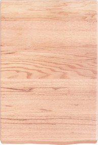 vidaXL Πάγκος Μπάνιου Αν. Καφέ 40x60x(2-6) εκ. Επεξεργ. Μασίφ Ξύλο