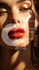 Intra Συλλεκτικό Ξύλινο Παζλ Plywood 4mm - Radiant Makeup Look Σε Ξύλινο Κουτί - Διαστάσεις Puzzle: 10x10 cm – 25 κομμάτια