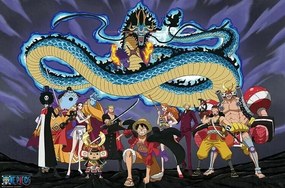 Αφίσα One Piece - The Crew vs Kaido, (91.5 x 61 cm)