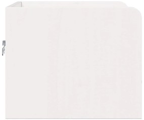 vidaXL Κομοδίνο με συρτάρι Λευκό 38 x 36 x 29,5 εκ Μασίφ ξύλο πεύκου