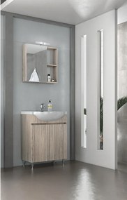 DROP Σετ επιδαπέδιου επίπλου μπάνιου, Alfa 65, Silver Gray, Drop DROP986631