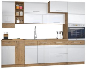 Σετ κουζίνας Color 102, 270x57cm, 226 kg, Ινοσανίδες μέσης πυκνότητας, Πλαστικοποιημένη μοριοσανίδα | Epipla1.gr