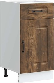 vidaXL ντουλάπι βάσης κουζίνας Kalmar Καπνιστή δρυς Επεξεργασμένο Ξύλο