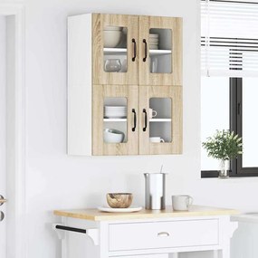 vidaXL Ραφιέρα τοίχου LUCCA 2 pcs Sonoma Δρυς 60 x 31 x 40 εκ