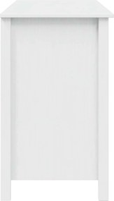 vidaXL Γραφείο με Συρτάρια HILL Λευκό 100 x 45 x 74 εκ Στερεό πεύκο