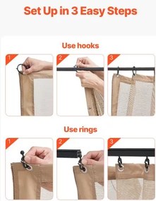 VEVOR Replacement Mesh Gazebo Netting Screen for 10x12x7 ft Patio, Net Only