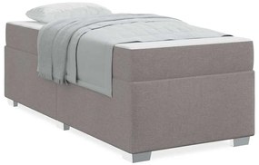 vidaXL Σκελετός Κρεβατιού Άλλο Taupe 90 x 190 cm ύφασμα