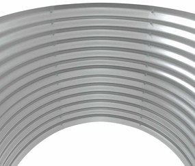 vidaXL Ζαρντινιέρα Γκρι 100x100x68 εκ. Γαλβανισμένος χάλυβας
