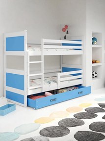 Κουκέτα Riccon-Λευκό - Μπλε-200 x 90