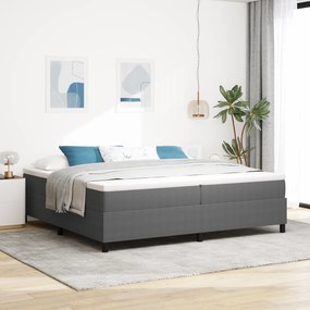 vidaXL Κρεβάτι Box Spring Ανοιχτό Γκρι 200x200 εκ Τσαντόν