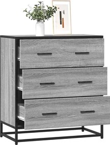 vidaXL Sideboard Grey Sonoma Κατασκευασμένο ξύλο και μέταλλο