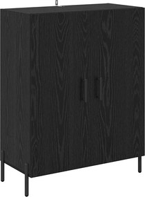 vidaXL Highboard 2 pcs Μαύρη Οξυά Επεξεργασμένο ξύλο