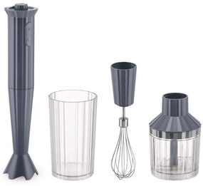 Μπλέντερ-Μίξερ Χειρός Plissé (Σετ 4Τμχ) MDL10S G Grey Alessi Plastic