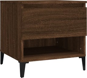vidaXL Βοηθητικό Τραπέζι Καφέ Δρυς 50x46x50 εκ. Επεξεργασμένο Ξύλο