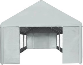 vidaXL Ύφασμα σκηνής χωρίς σκελετό Γκρι 8 x 4 m PE